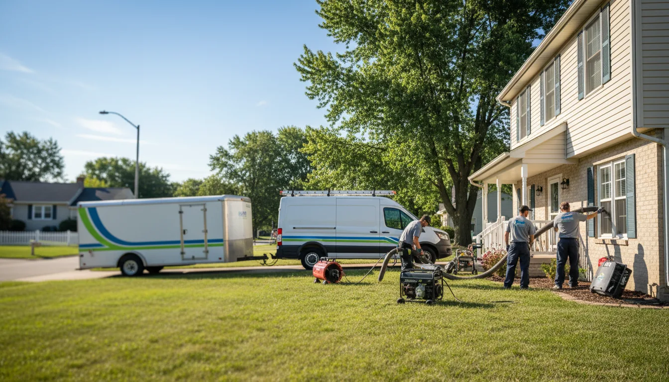 Flooded Basement Restoration And Cleanup With Repair in New Century, KS near me